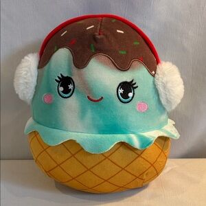Squishmallow Maya the mint Ice Cream Sundae plush toy 9" Kellytoy kids plushie